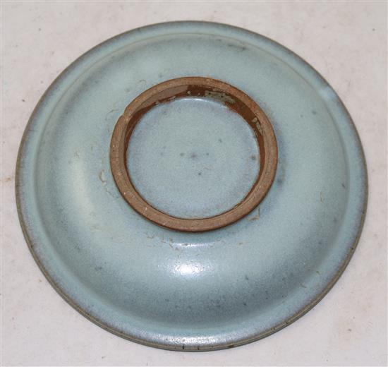 A Chinese Jun-type dish, 17.5cm